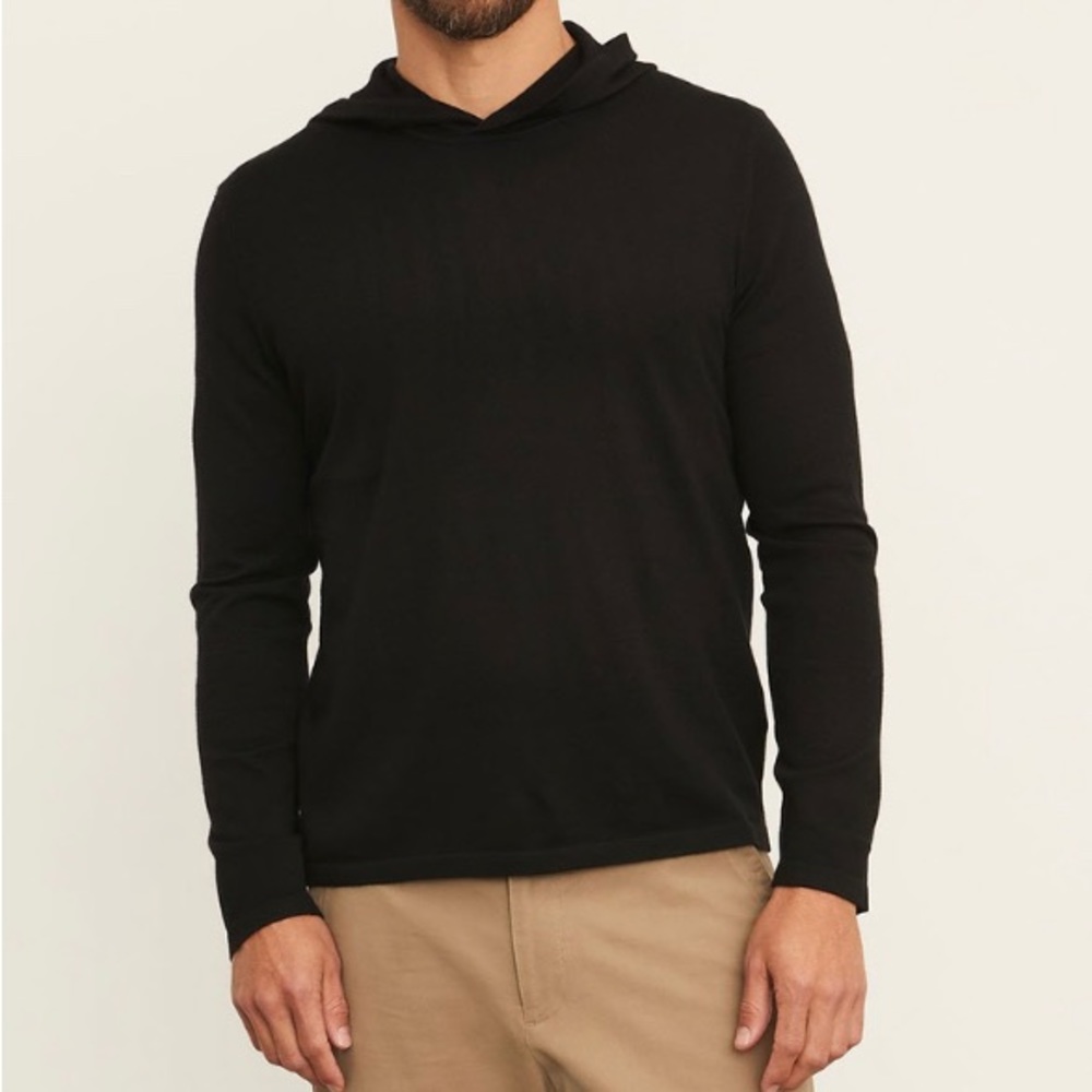 Vince Featherweight Wool Cashmere Pullover Hoodie